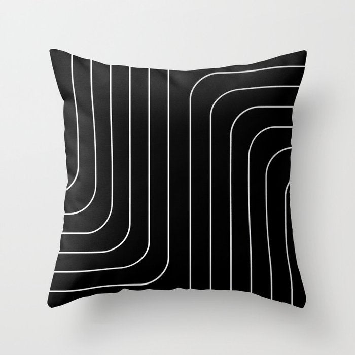 Searching (black) Throw Pillow Gallery Image 6