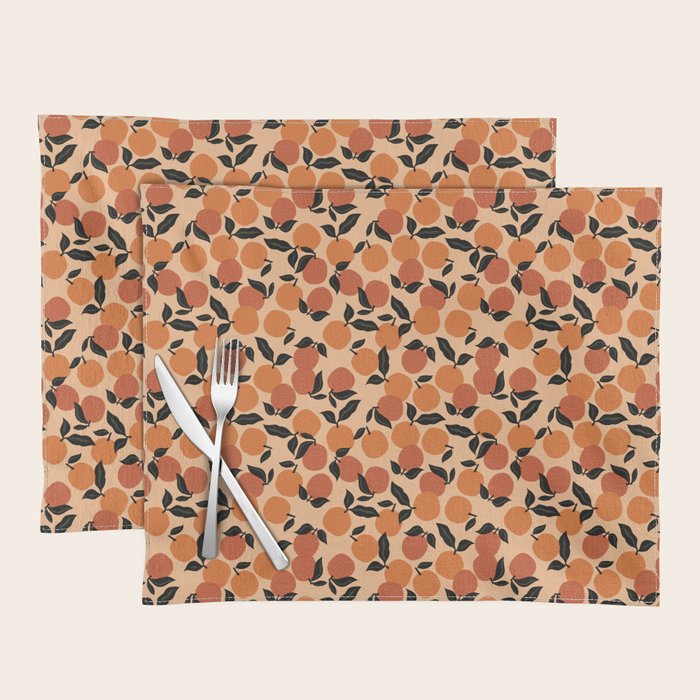 Seamless Citrus Pattern / Oranges Placemat Gallery Image 1
