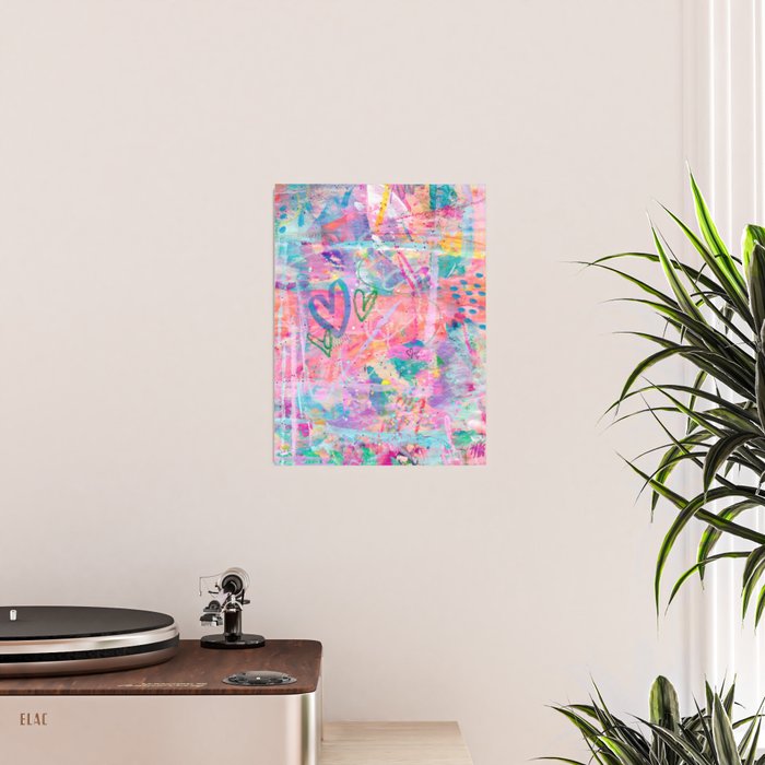 Girly Graffiti with Hearts and Doodles Poster Gallery Image 2