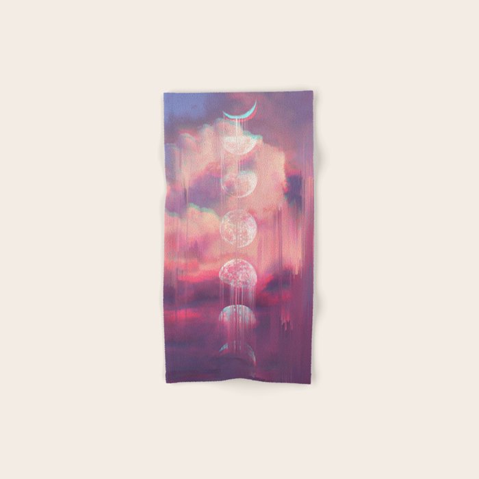 Moontime Glitches Bath Towel Gallery Image 1
