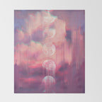 Moontime Glitches Throw Blanket Gallery Image 2