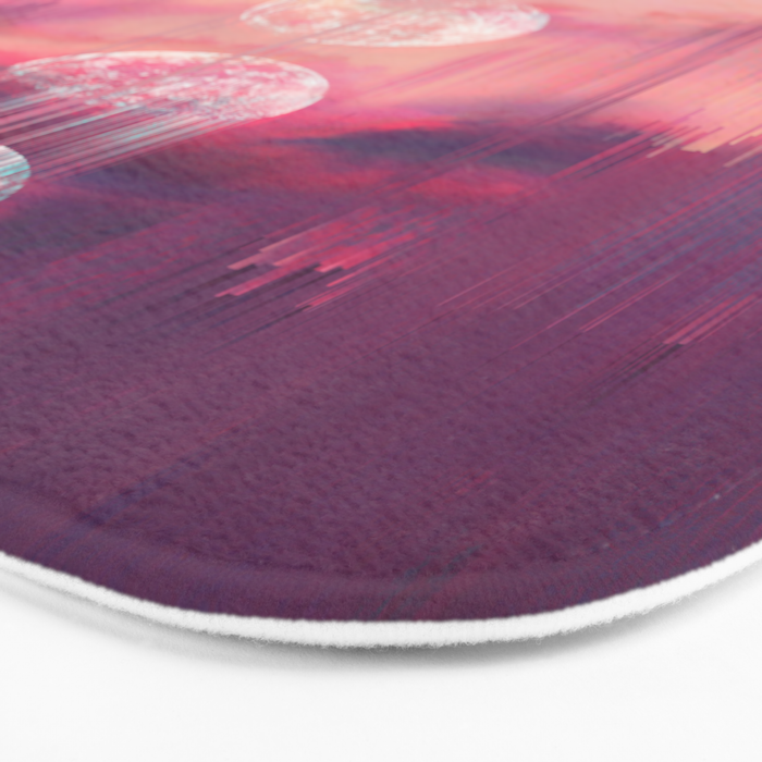 Moontime Glitches Bath Mat Gallery Image 3