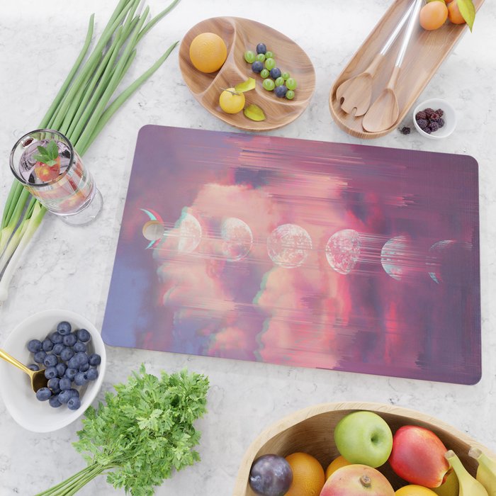 Moontime Glitches Cutting Board Gallery Image 2