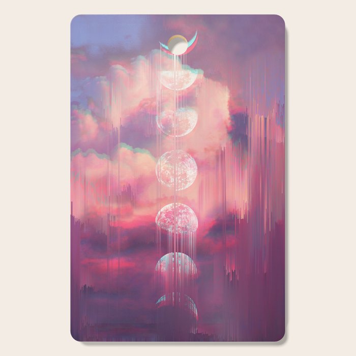 Moontime Glitches Cutting Board Gallery Image 1