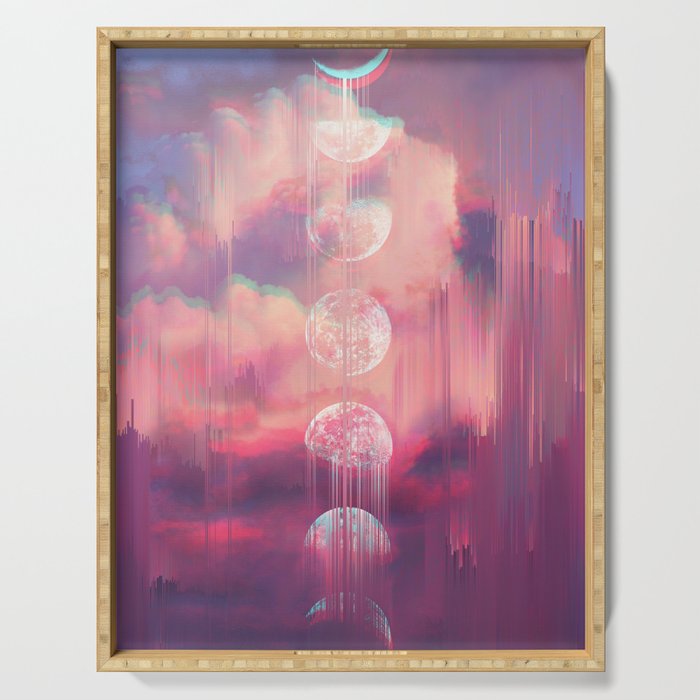 Moontime Glitches Serving Tray Gallery Image 1