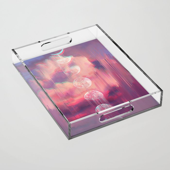 Moontime Glitches Acrylic Tray Gallery Image 1