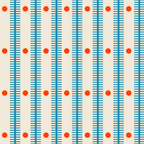 Stripes With Lines and Dots pattern blue and red  Coffee Mug Gallery Image 2