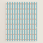 Stripes With Lines and Dots pattern blue and red  Jigsaw Puzzle Gallery Image 1