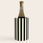 Pale Cream and Black Stripe Wine Chiller Gallery Image 2
