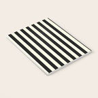 Pale Cream and Black Stripe Notebook Gallery Image 3