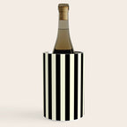 Pale Cream and Black Stripe Wine Chiller Gallery Image 3
