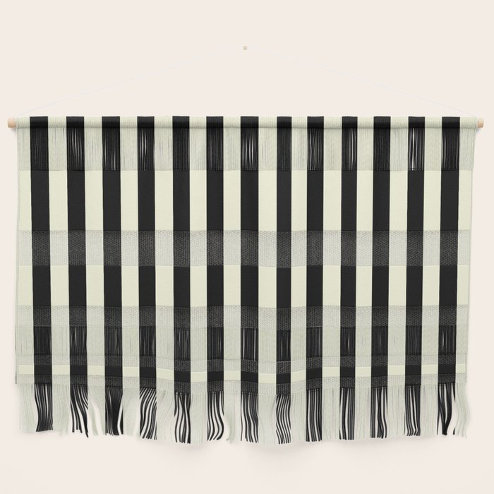 Pale Cream and Black Stripe Wall Hanging Gallery Image 1