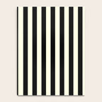 Pale Cream and Black Stripe Notebook Gallery Image 4