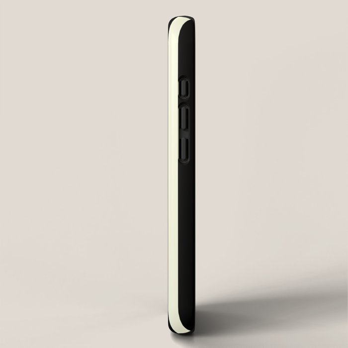 Pale Cream and Black Stripe iPhone Case Gallery Image 2