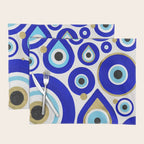 Evil Eye Charms on White Placemat Gallery Image 1