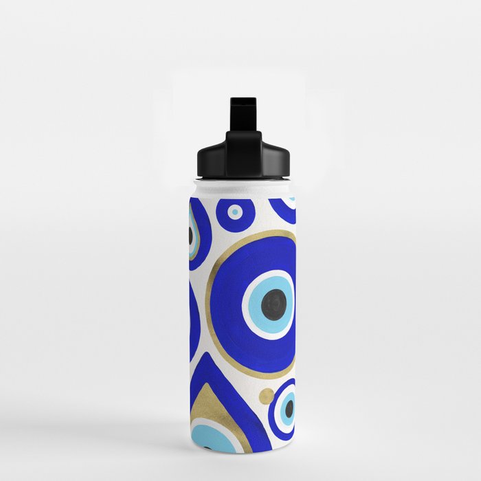 Evil Eye Charms on White Water Bottle Gallery Image 2