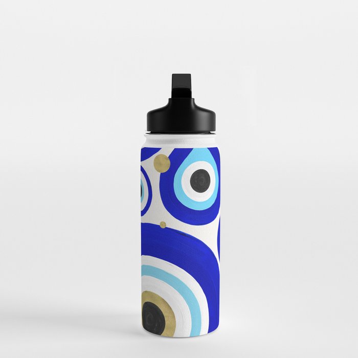 Evil Eye Charms on White Water Bottle Gallery Image 3