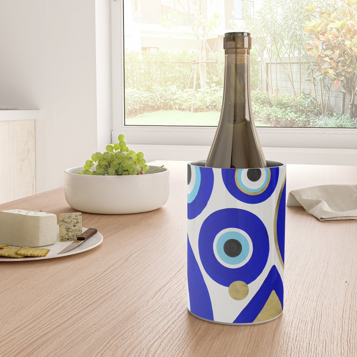 Evil Eye Charms on White Wine Chiller Gallery Image 4