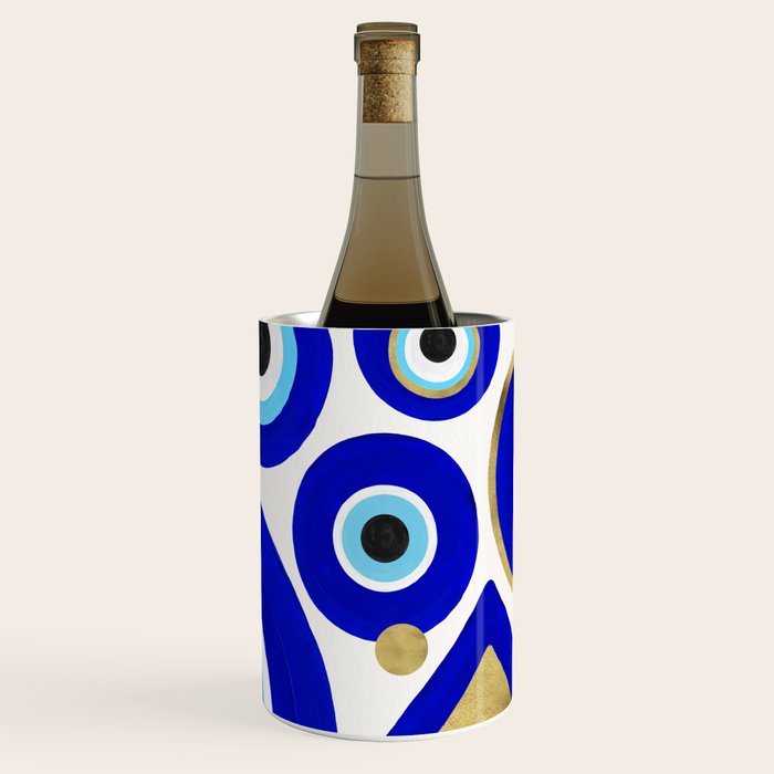 Evil Eye Charms on White Wine Chiller Gallery Image 1