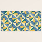 Kaleidoscope Tile Pattern XV Bold Colorful Summer Desk Mat Gallery Image 3
