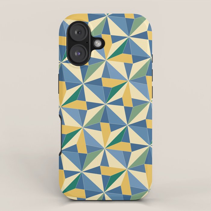 Kaleidoscope Tile Pattern XV Bold Colorful Summer iPhone Case Gallery Image 1
