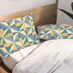 Kaleidoscope Tile Pattern XV Bold Colorful Summer Pillow Sham Gallery Image 2