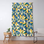 Kaleidoscope Tile Pattern XV Bold Colorful Summer Window Curtain Gallery Image 5