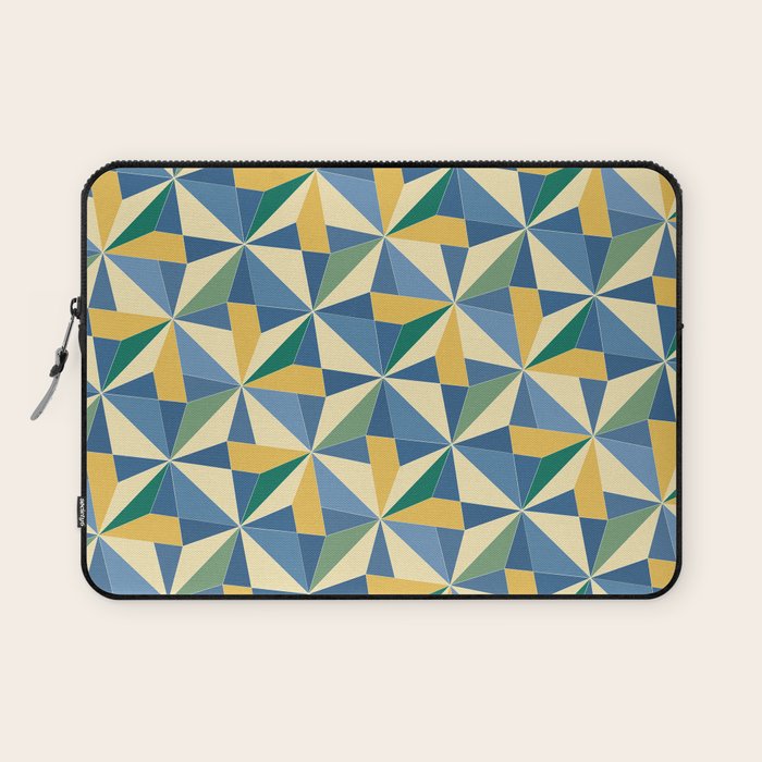 Kaleidoscope Tile Pattern XV Bold Colorful Summer Laptop Sleeve Gallery Image 1