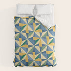 Kaleidoscope Tile Pattern XV Bold Colorful Summer Comforter Gallery Image 6