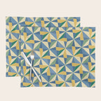 Kaleidoscope Tile Pattern XV Bold Colorful Summer Placemat Gallery Image 1