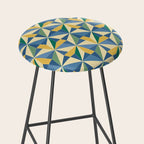Kaleidoscope Tile Pattern XV Bold Colorful Summer Stool Gallery Image 2