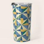 Kaleidoscope Tile Pattern XV Bold Colorful Summer Travel Mug Gallery Image 3