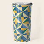 Kaleidoscope Tile Pattern XV Bold Colorful Summer Travel Mug Gallery Image 2