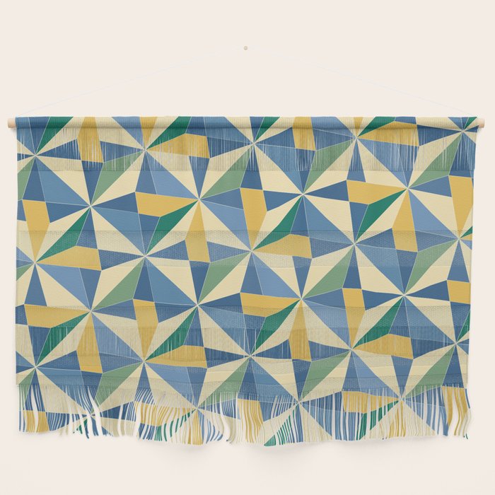 Kaleidoscope Tile Pattern XV Bold Colorful Summer Wall Hanging Gallery Image 1
