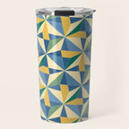 Kaleidoscope Tile Pattern XV Bold Colorful Summer Travel Mug Gallery Image 1