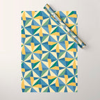 Kaleidoscope Tile Pattern XV Bold Colorful Summer Wrapping Paper Gallery Image 1