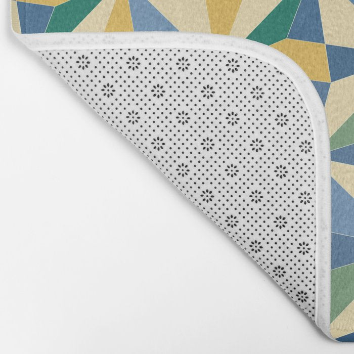 Kaleidoscope Tile Pattern XV Bold Colorful Summer Bath Mat Gallery Image 2