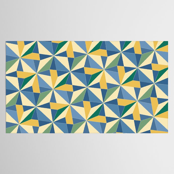 Kaleidoscope Tile Pattern XV Bold Colorful Summer Tablecloth Gallery Image 2