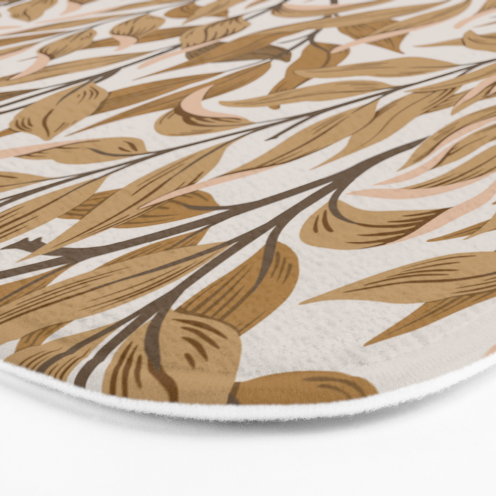  Autumn Botnica Foliage in Neutral Bath Mat Gallery Image 3