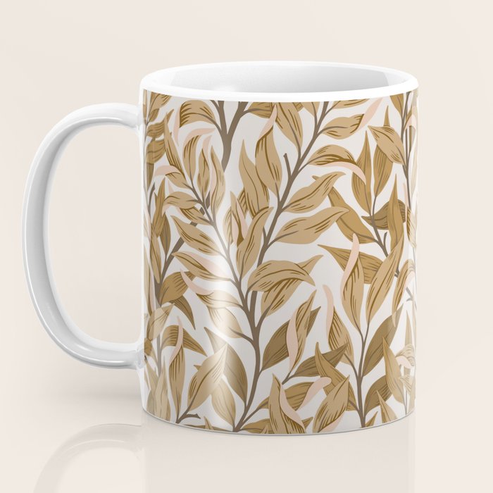  Autumn Botnica Foliage in Neutral Coffee Mug Gallery Image 3