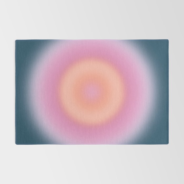 Magical Night | 01 - Gradient Print, Aura Art, Dark Blue And Pink Gradient Rug Gallery Image 2