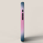 Magical Night | 01 - Gradient Print, Aura Art, Dark Blue And Pink Gradient iPhone Case Gallery Image 2