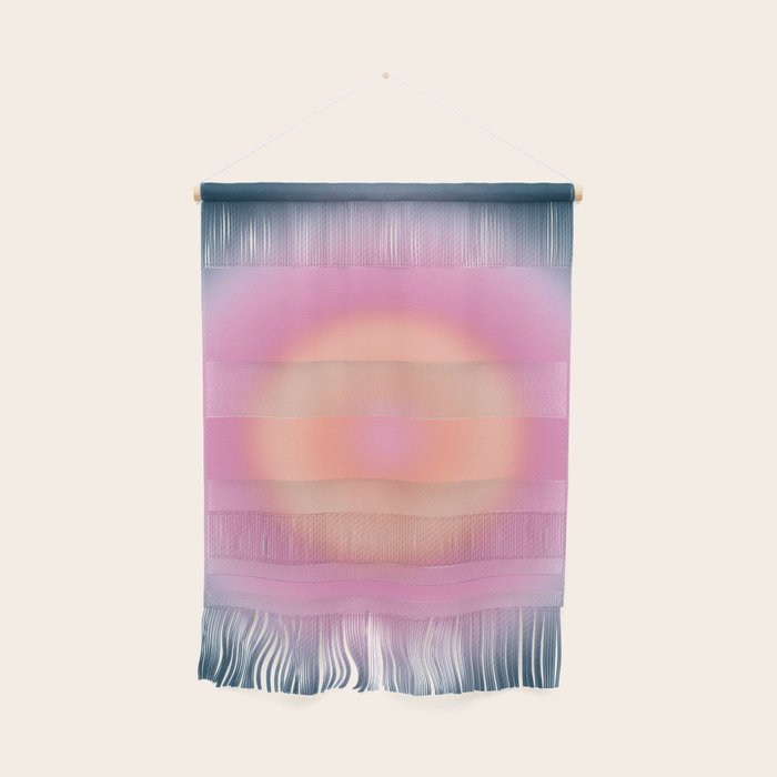 Magical Night | 01 - Gradient Print, Aura Art, Dark Blue And Pink Gradient Wall Hanging Gallery Image 1
