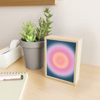 Magical Night | 01 - Gradient Print, Aura Art, Dark Blue And Pink Gradient Mini Art Print Gallery Image 2