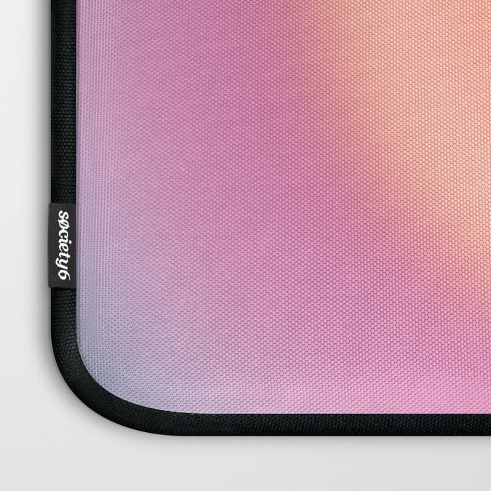 Magical Night | 01 - Gradient Print, Aura Art, Dark Blue And Pink Gradient Laptop Sleeve Gallery Image 3