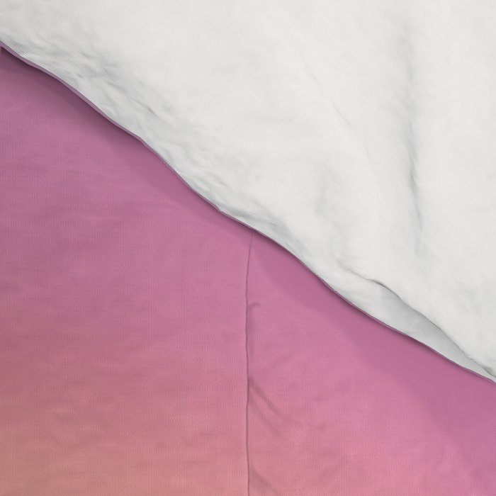 Magical Night | 01 - Gradient Print, Aura Art, Dark Blue And Pink Gradient Comforter Gallery Image 4