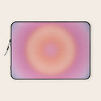 Magical Night | 01 - Gradient Print, Aura Art, Dark Blue And Pink Gradient Laptop Sleeve Gallery Image 1