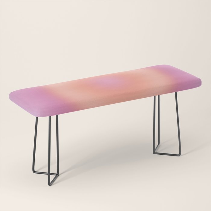 Magical Night | 01 - Gradient Print, Aura Art, Dark Blue And Pink Gradient Bench Gallery Image 1