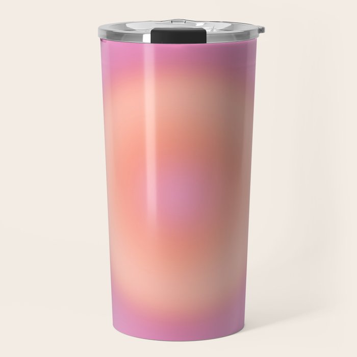Magical Night | 01 - Gradient Print, Aura Art, Dark Blue And Pink Gradient Travel Mug Gallery Image 1