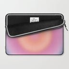 Magical Night | 01 - Gradient Print, Aura Art, Dark Blue And Pink Gradient Laptop Sleeve Gallery Image 2